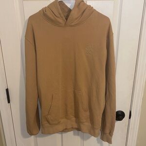 Anti Social Social Club Men's Camel/Tan Hoodie with Embroidered Logo